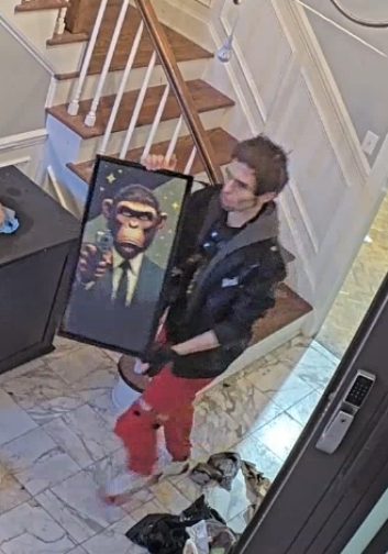 joccywow's tweet photo. not surprising that Alex B would want the framed ironic AI art https://t.co/GOi8IUvQFq