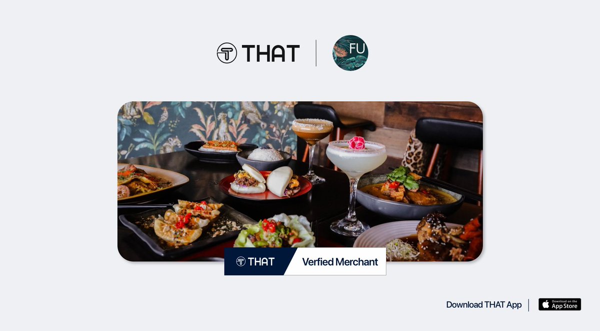 Dinner plans sorted. Crypto accepted. 🍜

@fu_manchu_oriental_ on Chevron Island now accepts crypto through the THAT app.

Top up your wallet, pay with crypto, and enjoy another spot now live on THAT.

Download today 👉🏼 apps.apple.com/au/app/that/id…