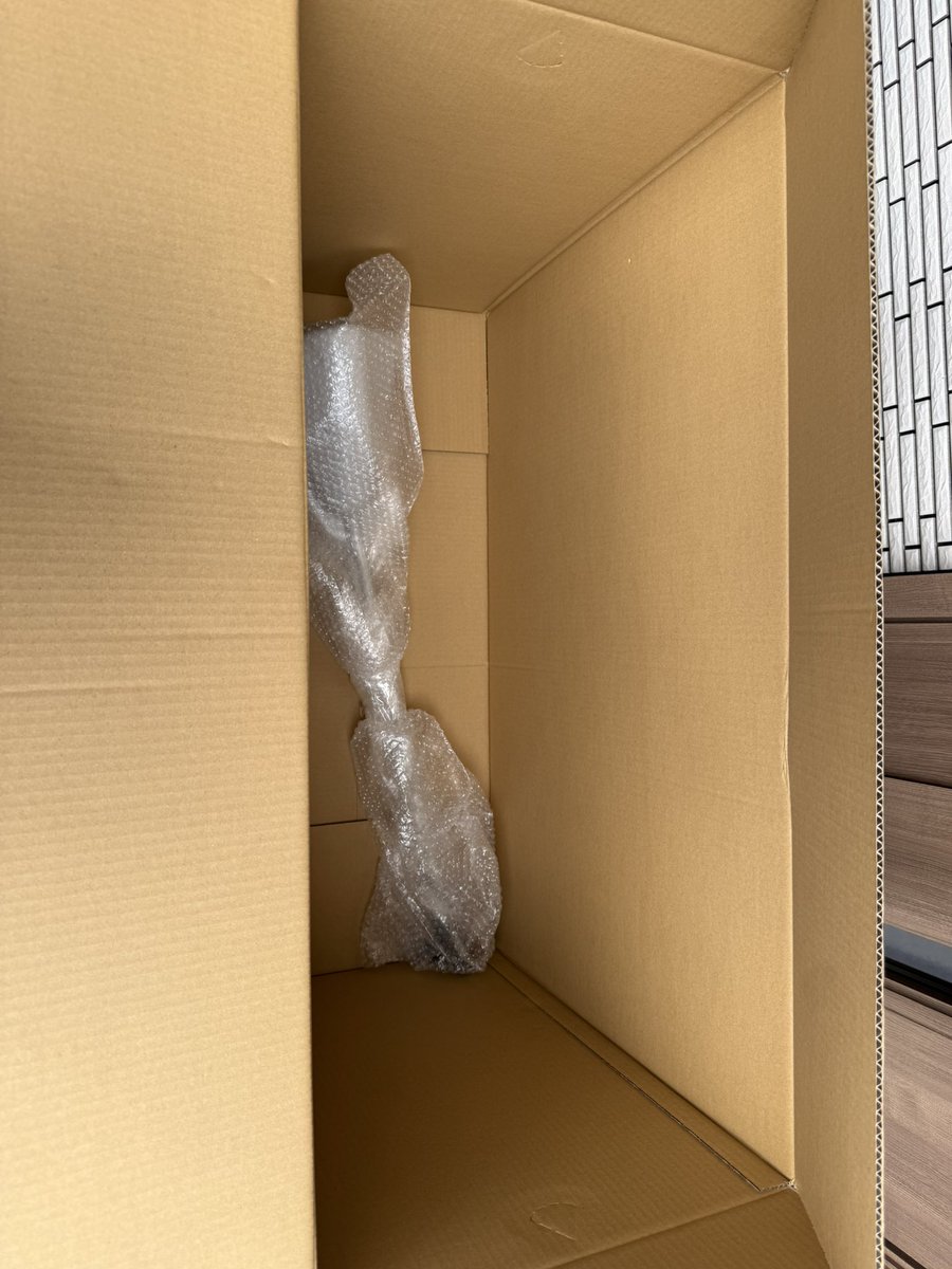 cryptoresetlife's tweet image. アマゾンから巨大なダンボール😂