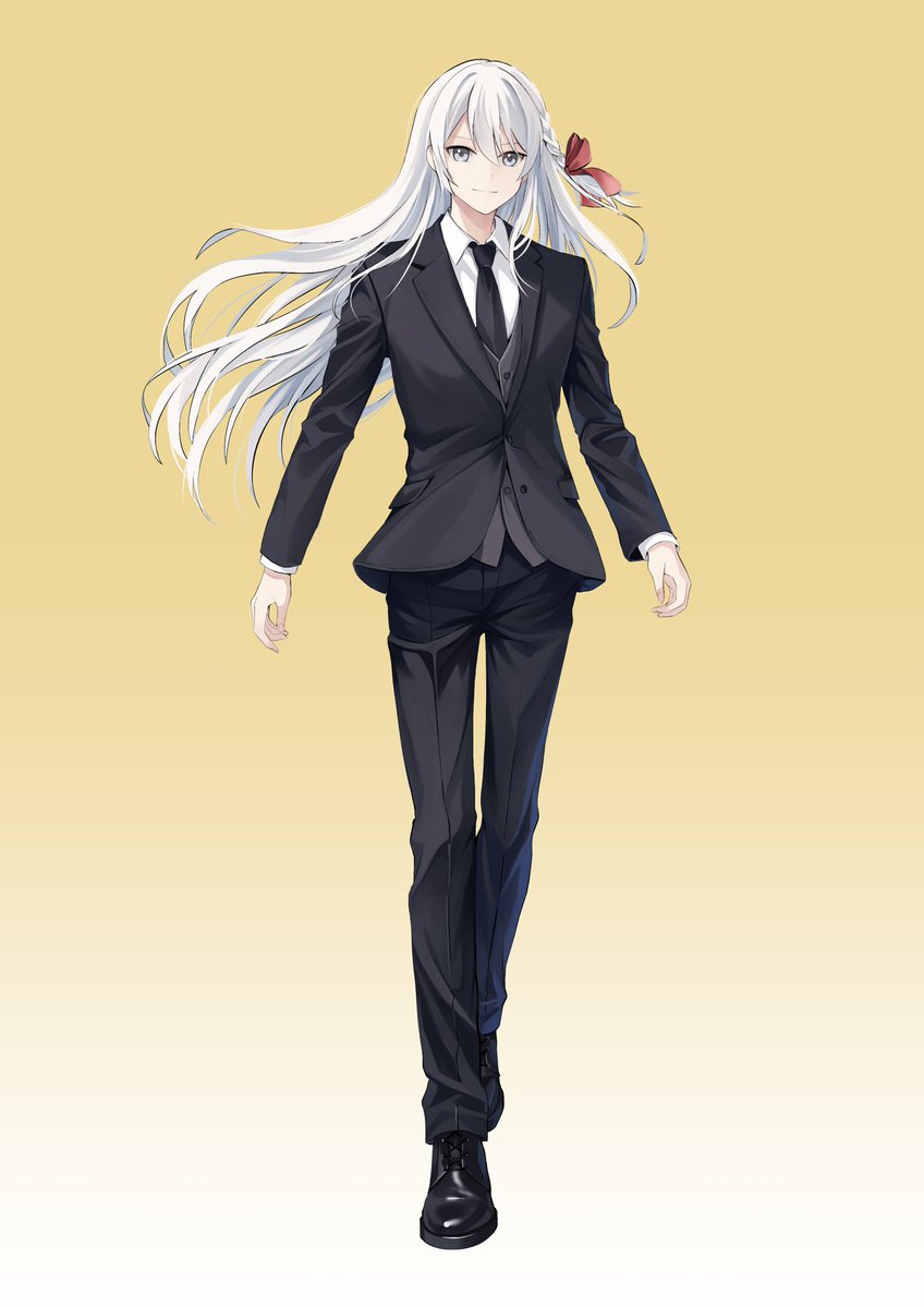 yuzugame2383's tweet image. 立ち絵とちびキャラが新しくなりました🙌
面がいい！！！！かわいい！！！！

これまでのスーツに加えて灰色のジャケットを下に着させるワンポイントおしゃれが超絶お気に入りです👔

3年目のゆずも引き続きよろしくお願いいたします🍊

#twitchstreamer #立ち絵