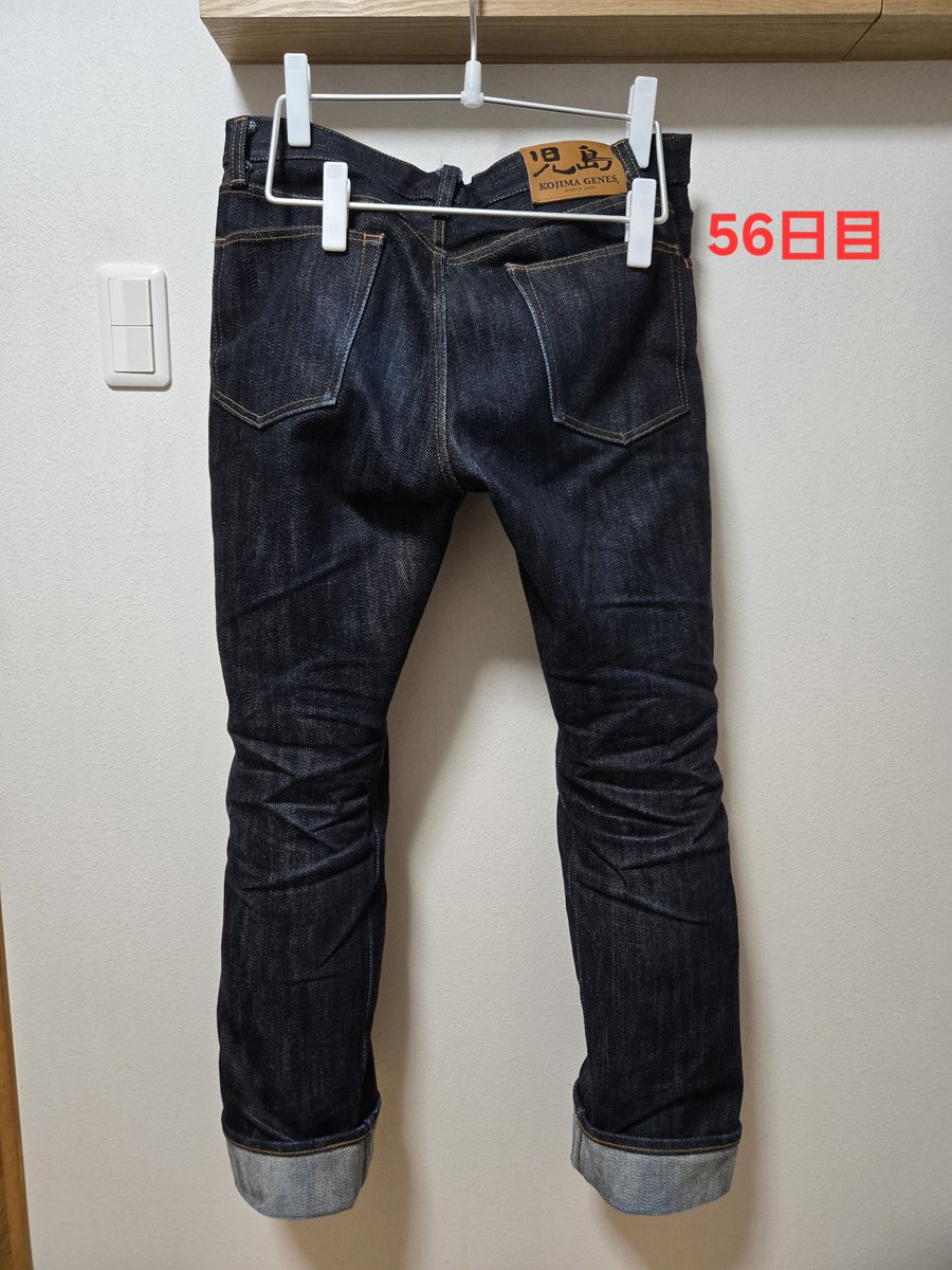 Spapa_honest's tweet photo. 56日目👖
#児島ジーンズ #23oz 
#自分のための記録 https://t.co/YwfyQ7TpWD