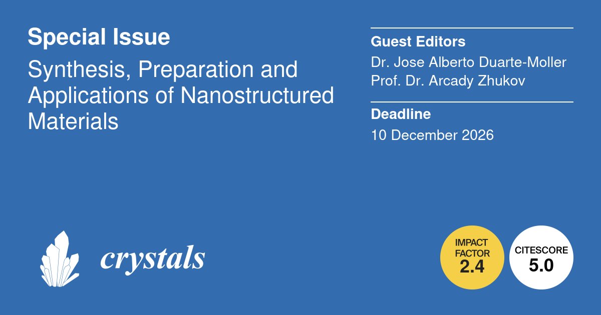 Crystals MDPI tweet media