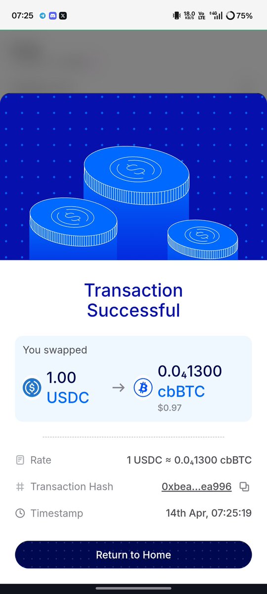 ZoNaveen's tweet image. Day 186 of SIP in cbBTC (BTC) , Using coins.me .

@coinsme_HQ @P2Pdotme @p2pdotfound

#SIP #coinsdotme #p2pdotme