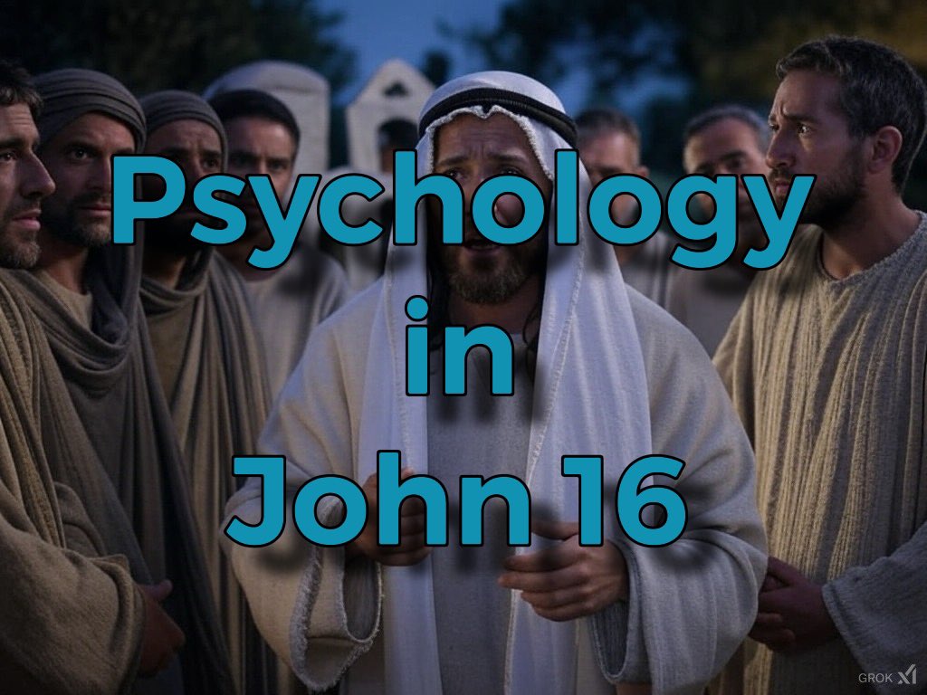 DennisLeePeters's tweet image. Psychology in John 16