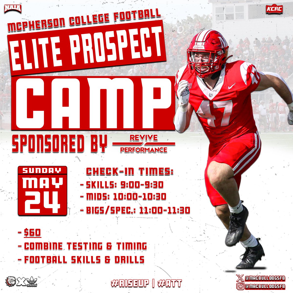 JeffFlood2027's tweet image. Thanks @CoachLeppke for the invite to @MACBulldogsFB  camp.  Definitely gonna make my way back to Kansas and check out McPherson. @WebbFBAcademy @coachmarksmith @LilesJake @RoyGarciaIII