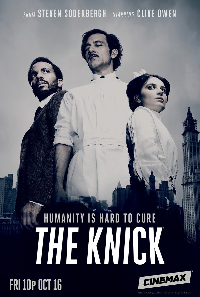 Recomendación para los amantes de series sobre medicina. The Knick, disponible en Max  Ambientada en el Nueva York de 1900, narra la vida en el Hospital Knickerbocker, enfocándose en la medicina brutal de principios de siglo, sin antibióticos y con cirugías experimentales.