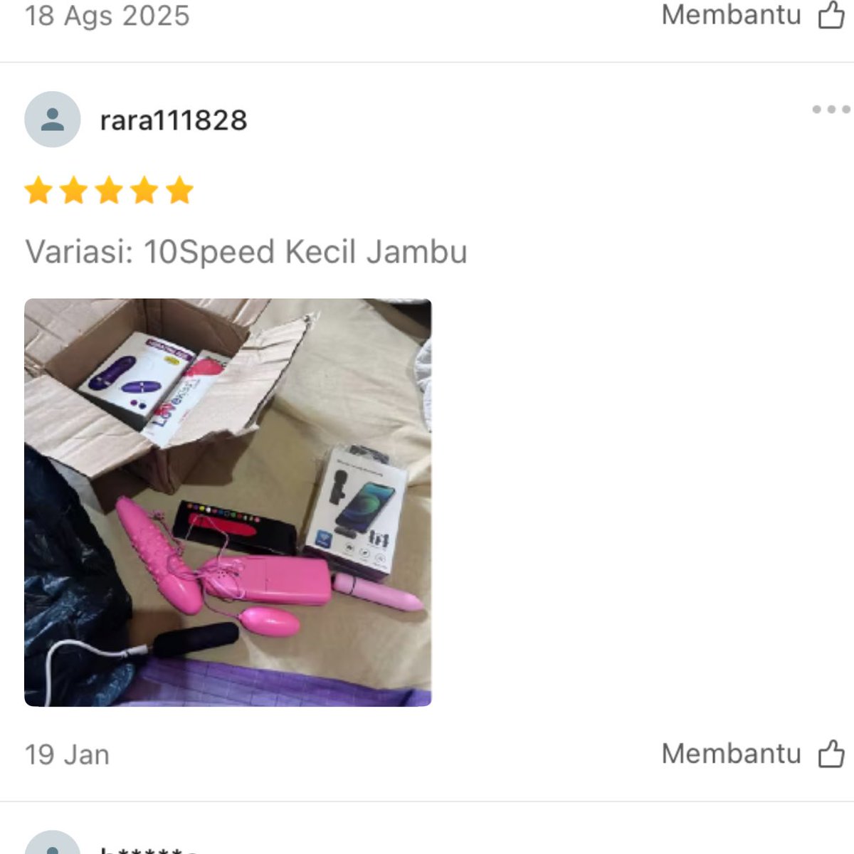 ffaffara's tweet photo. 💗 sex toys under 50rb ⤵️

🔗 https://t.co/f32cVfgrY6

❗️diskon 50% kalau checkout sekarang
❗️paket dipack dengan aman

⭐️⭐️⭐️⭐️⭐️ https://t.co/HeX696lKvS