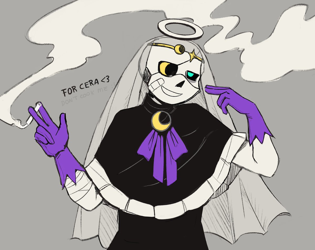 canvyy's tweet image. I drew the Nightmare oc of my dearest friend @Nepho_arts 🥰🐇🌈 as God-ish #nightmaresans #undertaleau