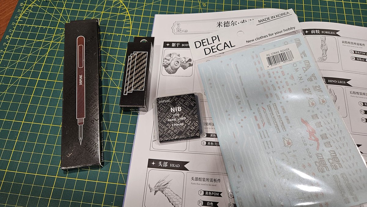 New #gunpla and #plamo tools from today. more stuff arrives tomorrow.