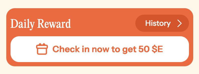 trdEverything's tweet image. 50 $E just for checking in to the Everything app.

That's over $5 USDT at current Stage prices.

But the rewards won't last forever. As we near the end of Phase 1, expect the easy rewards to drop.

Make sure you check-in today: t.me/EverythingTrad…