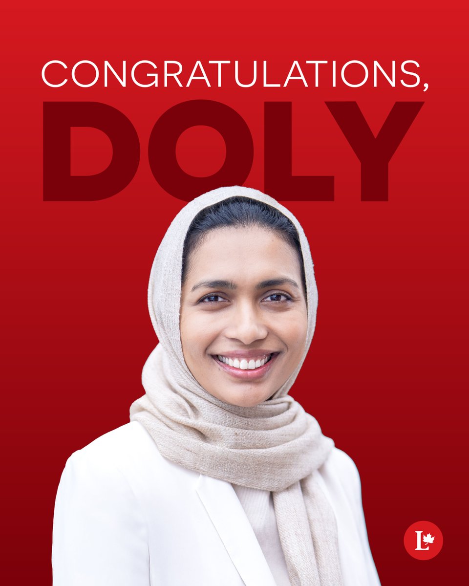 liberal_party's tweet image. Congratulations to Doly Begum, our next Liberal MP for Scarborough Southwest!

For years, Doly has been a tireless advocate for people across her community — and she’ll continue that important work as part of our new Liberal team in Parliament.