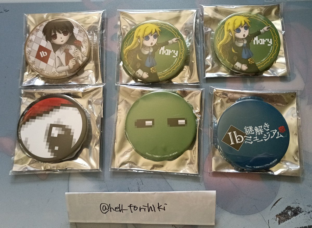 hell_torihiki's tweet photo. 【交換譲渡】Ib 謎解きミュージアム 缶バッジ

譲:ロゴ、心配、寡黙な視線、メアリー2、イヴ

求:定価+送料、同異種ギャリー

お気軽にお声掛けください！ https://t.co/xhem67l5i4