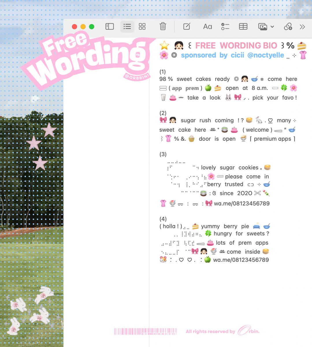 nya⭐️ wOrding layout tweet media