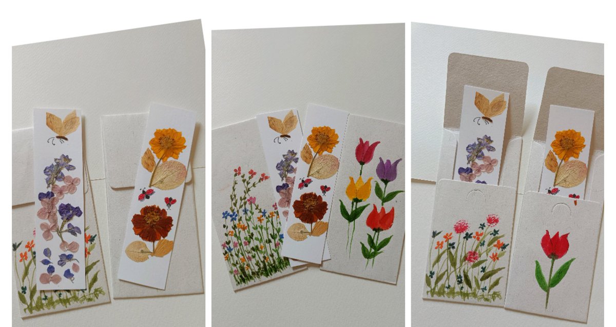 tikulli's tweet image. All available bookmarks. The watercolor and the pressed flowers. Fill your reading pauses with these affordable pieces of original art. The first 2 sets are laminated. Share the love with ur friends. DM to buy. Support by sharing #HandmadeHappiness #booklover