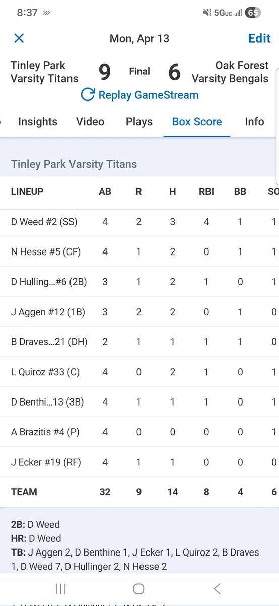 TPHS Baseball tweet media