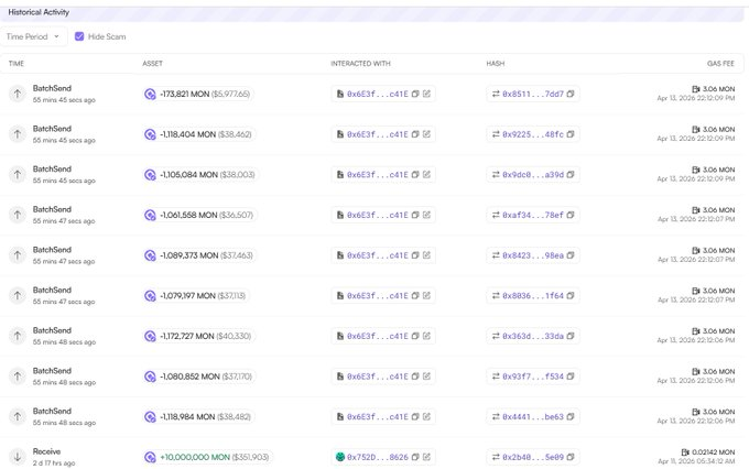 MonadCommunity's tweet image. Monad airdrop still rolling 💜

Active wallets getting $MON now ...check yours 👀

Good luck for that burger 🍔 🫣