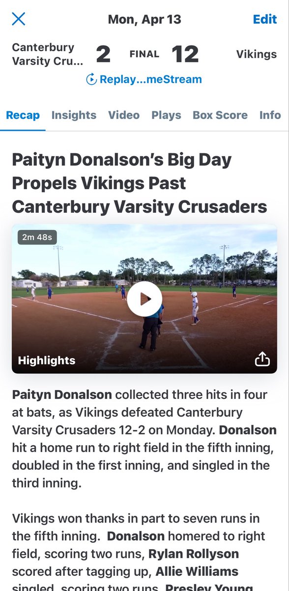 PaitynDonalson's tweet photo. #Dojo Sundayโs = BIG game Mondayโs losing streak ended! 3-4 tonight 2B, 1B and ๐ฃ #6 #beconsistent
#sophomoreseason #GoVikings #HSseason #LCS #mytime #co2028 #sneakypop #Outworkeveryone #GOALS #lovethework #girlswholift #DJPJ #lovethisgame #BeenWorking #grinding #dreams #inferno #workforyourdreams @FeNowling @Coach_Alameda @FSU_CoachWilson @TCam_FSUSB @CoachBallMalone @noahbsanders @SPestrak @ShannonSaile @GassoPatty @coachjro @fale_steele @jtgasso @LindsayFico @DevynFlaherty @CoachBee9 @MikeMeyersFIU @JAXCoachE @jakesidwell29 @HolliMitchell8 @CoachElCooper @KaleighRafter @_TimWalton @Coach_AT @Coach_Wigs @ClemsonCoachKJ @KatieRepole @ExtraInningSB @LineDsoftball @THEWOWSB @kellyhorne31 @jmrw20 @nxt1sports @e_newellcoach @NateTompkins @PL_sbrecruiting @DiamondAddicts @FastpitchWire @TheKingSource @jmrw20 @rittmanjohn @CamWoodBats @CoastRecruitsSB @fastpitchwatch @SBCoachNavi @KylerHolton08 @sfinferno_FP @UncommittedUTR @CoastRecruits @SoftbalAmerica