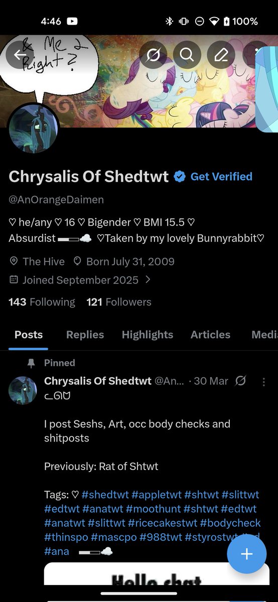 Bill Cipher Of Shedtwt tweet media