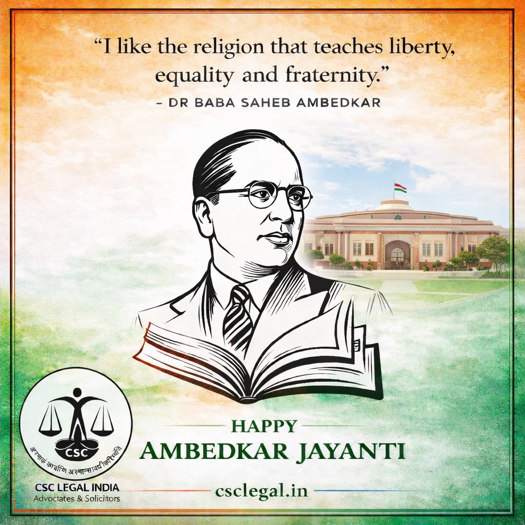 CscLegal's tweet photo. Paying Our Tributes to Bharat Ratna Dr. B R Ambedakar on his birth anniversary.

 #AmbedkarJayanti https://t.co/a1x4ptulPO