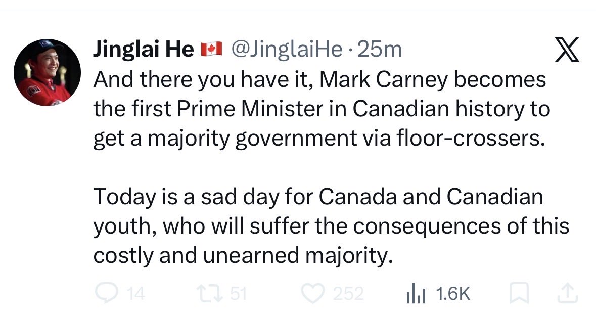 JasonOnTheDrums's tweet image. #cndpoli #canpoli

Conservative “Influencers” are MELTING DOWN tonight.

Carney’s Liberals WON a majority by winning 2-3 more seats tonight

Pierre’s “Influencers?” They’re about to lose their cushy job trashing hard-working Canadians on Twitter.

Good riddance to them all.