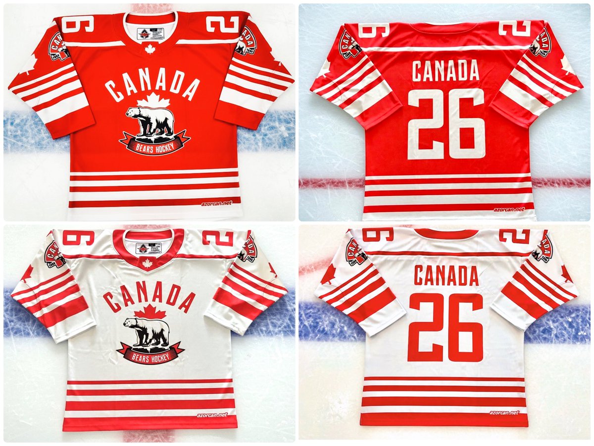 AzorcanGlobal's tweet image. Our official U18 Canada Bears jerseys for our tour this summer to #Netherlands #Germany &amp;amp; #Czechia 

2 spots left (1D, 1G)
U17AAA or U18AAA/AA players only. This is a hockey &amp;amp;  cultural trip of a lifetime for the athlete and family.
azorcan.net/cb2009