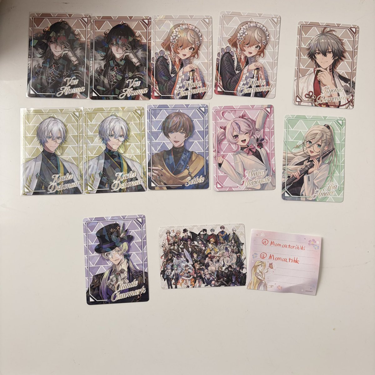 Momoatrhk's tweet photo. 【交換】
にじさんじEN NIJISANJI EN PARTY 2026 周年 ENPOPUP
ホログラムカード
ALT詳細
お取引確定後鍵アカにてお取引させていただきます。検索からでもぜひお声かけください。よろしくお願いします🙇‍♀️
🚺のみ定価讓渡可能です。
※スリーブ切れしてますがケースに入れて保存しております。 https://t.co/qIbtACyvm7