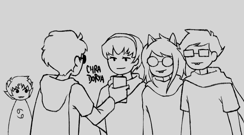 i dont have anything new specific for 4/13 but this panel from a comic i scratched almost 3 years ago. anyway, happy 4/13 to all who celebrate <3