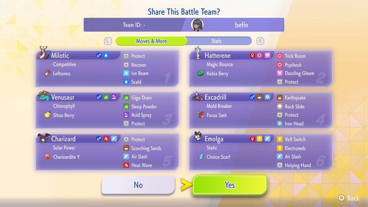 i finally hit master ball tier using my team don't use it it's probably ass but i was really stubborn and wanted to use the team i used since day 1 and i finally did it, i may be gods only emolga player but thats ok