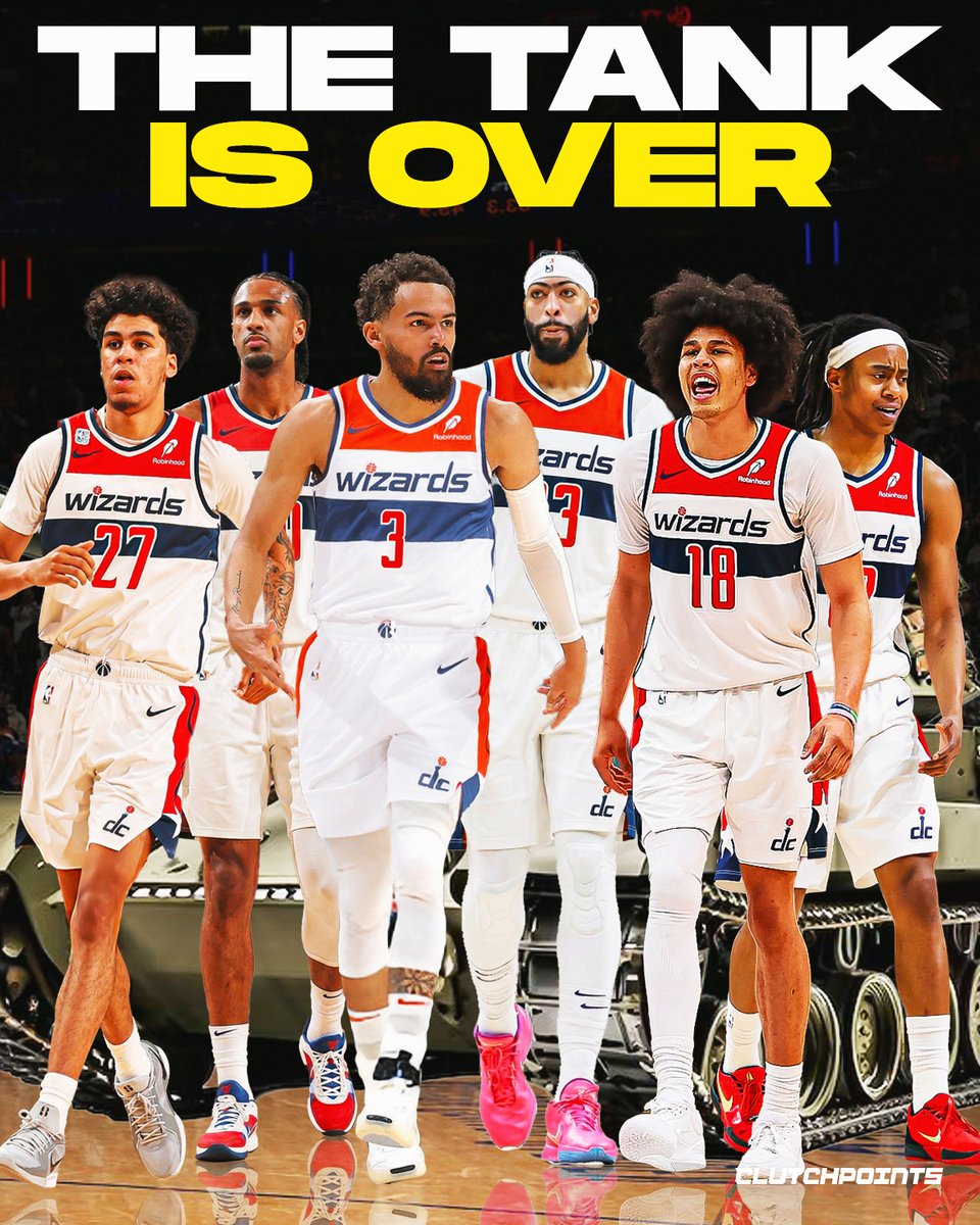 The next time the Washington Wizards play, it won’t feel like a rebuild anymore. 

Trae Young and Anthony Davis in Wizards colors, a young core rising, another top 5 pick coming, and Bilal Coulibaly, Kyshawn George, Tre and Riley all growing. 

The tank is over, hope is here.