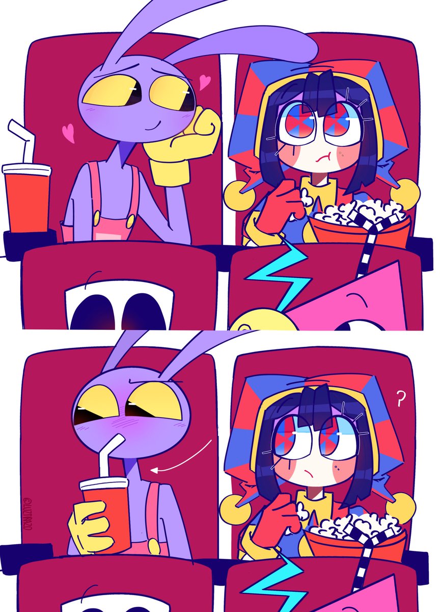 luztrazo's tweet image. FUNNYBUNNY MOVIE DATE #funnybunny #tadcjax #tadc #pomni #theamazingdigitalcircus