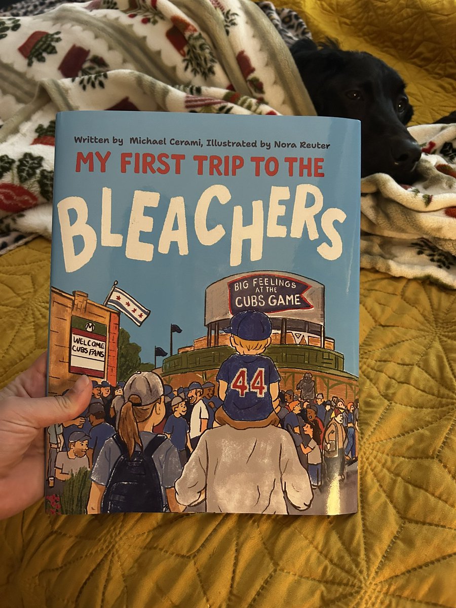 kbp104's tweet photo. My copy of @Michael_Cerami's book came today! It's so cute! I read it to my dog and she'll now be dreaming of Wrigley Field. I can't wait to read it with my niece. 💙 https://t.co/NL6435TPv0
