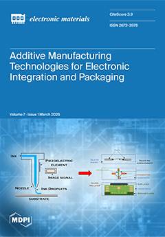 ElectrMatMDPI's tweet image. 👉Issue cover 2026 Vol. 7, Iss. 1

💻Additive Manufacturing Technologies for Electronic Integration and Packaging

Authors: Arashdeep Singh and Ahsan Mian

#ElectronicIntegration #ElectronicPackaging #electronic

mdpi.com/2673-3978/7/1/6