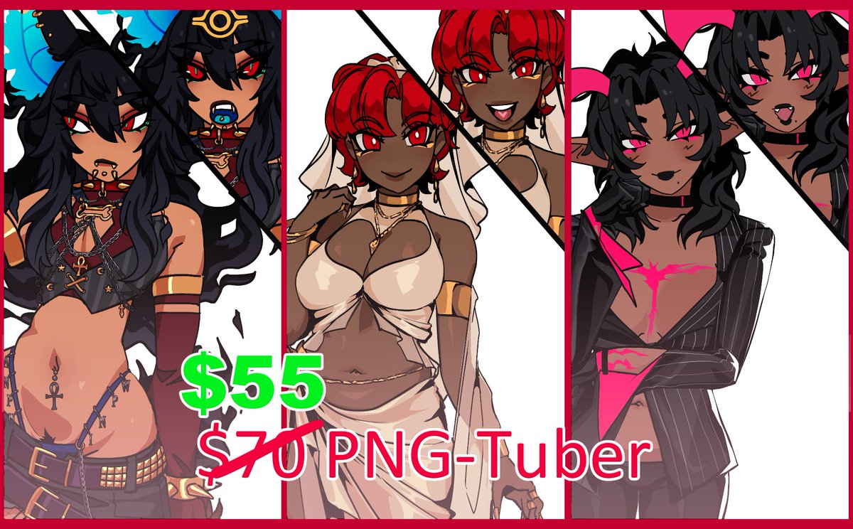 On sale special deal for a waist-up Pngtuber, limited while supplies last!
Comment below to claim a spot!