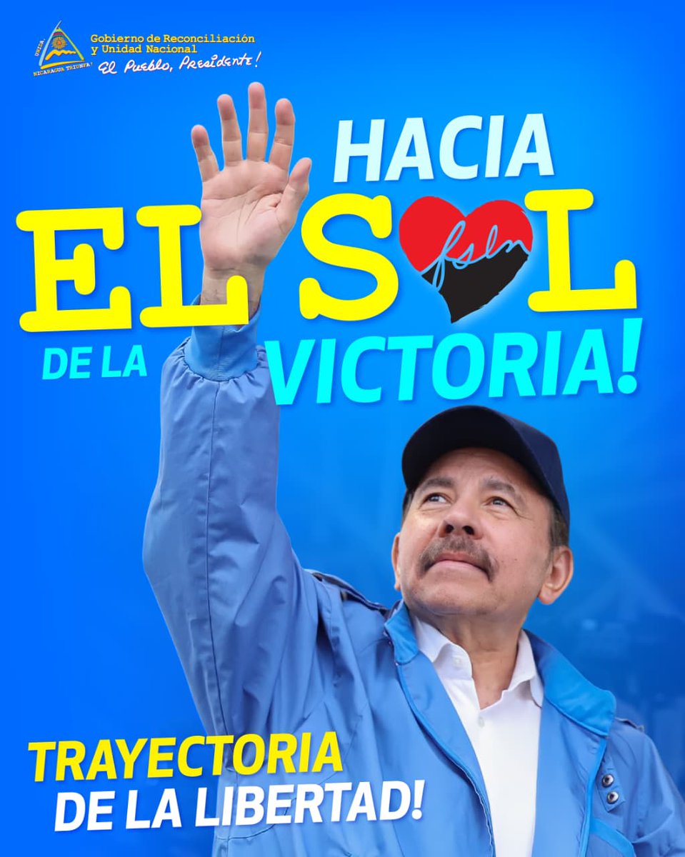 taniasandinista's tweet photo. Trayectoria con victorias. Esa es nuestra Revolución Popular Sandinista. ❤️🖤🇳🇮💪🏽 https://t.co/2D5jkSgvtS