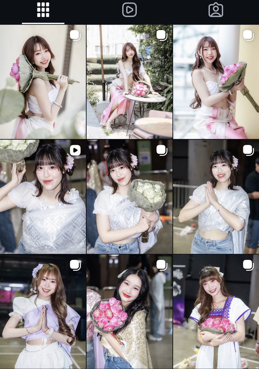 ปีนี้ได้ถ่ายไอดอลและนางแบบในคอนเซปต์สงกรานต์ ชุดไทย+ดอกบัว
คอมพลีทไปอีกหนึ่งธีม! 💯