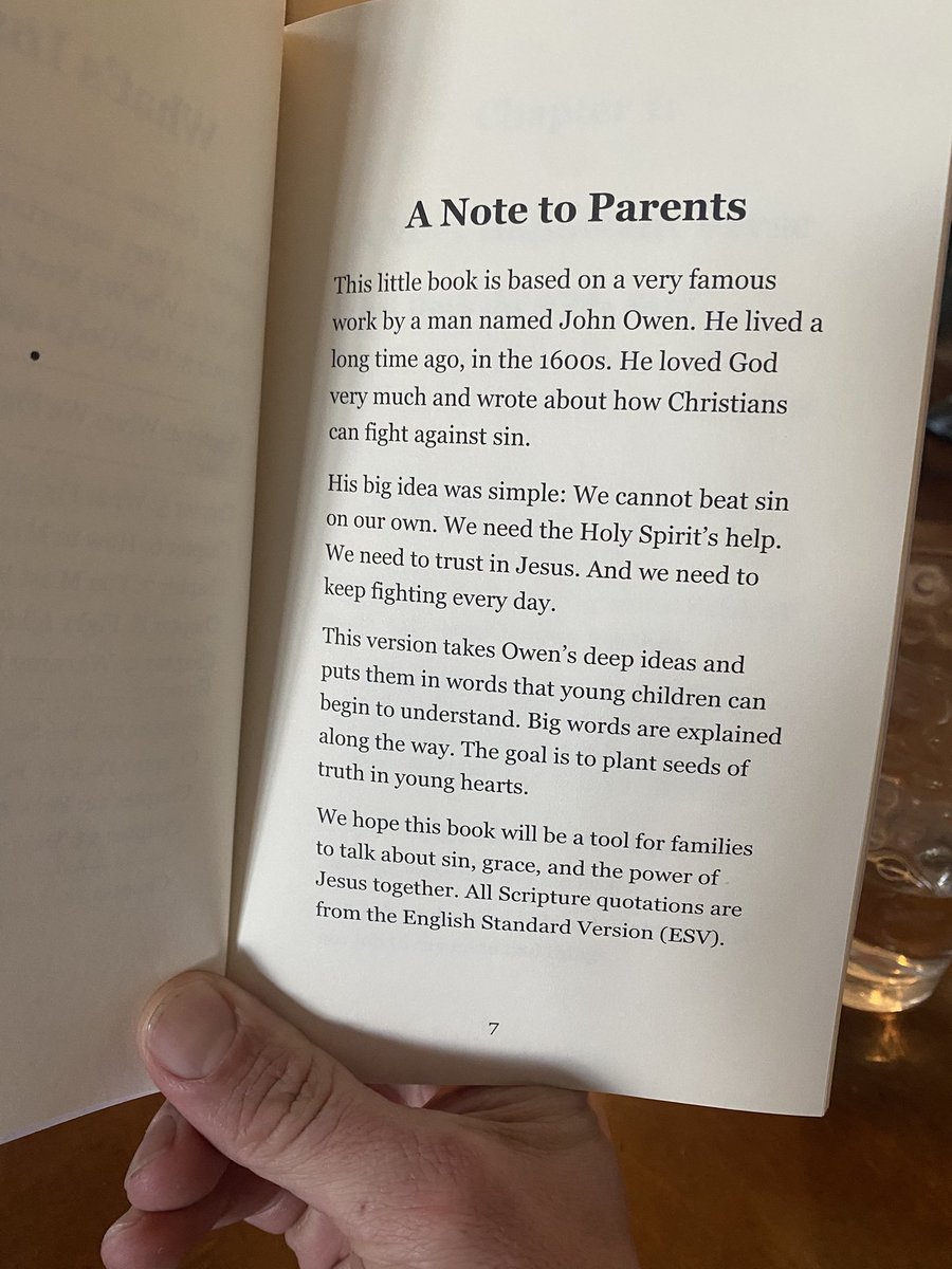 kingmattic's tweet photo. Picked up a kid friendly version of John Owen’s “Mortification of sin” for my boys. https://t.co/1qEtLHWJa5