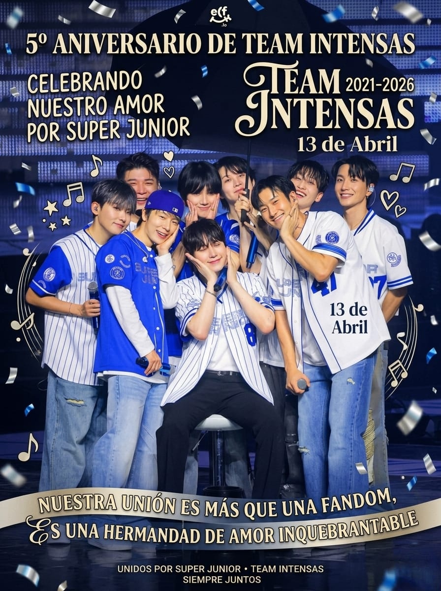 Y esta es la relación más larga que he tenido jejeje, feliz 5to aniversario mi querido Team Intensas y gracias Youtube por la cajita de comentarios que fue ahí donde las conocí 😅💙🥂

#SUPERJUNIOR #슈퍼주니어
#TeamIntensas #5añosjuntas