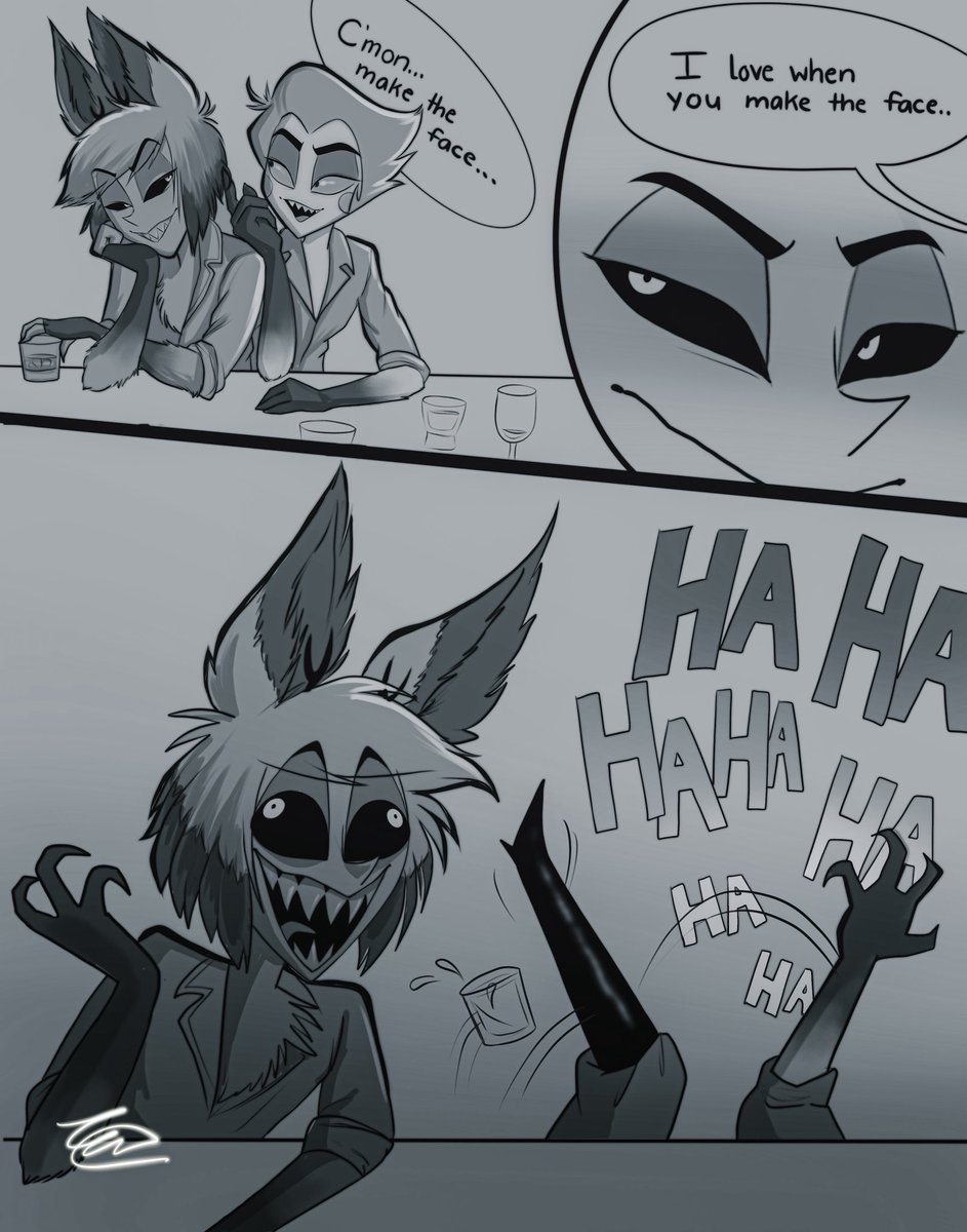 Nox4892's tweet image. A little comic 
#alastor #lucifer 
#radioapple #appleradio