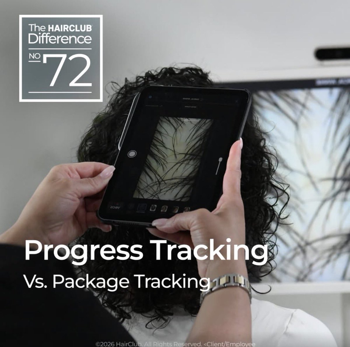 When it comes to us versus them, here’s another difference. We track your progress in person. They only track your packages.

Book your complimentary, no obligation consult at one of over 100 locations. You’ve got nothing to lose but more hair.

hclub.cc/4bONTRz