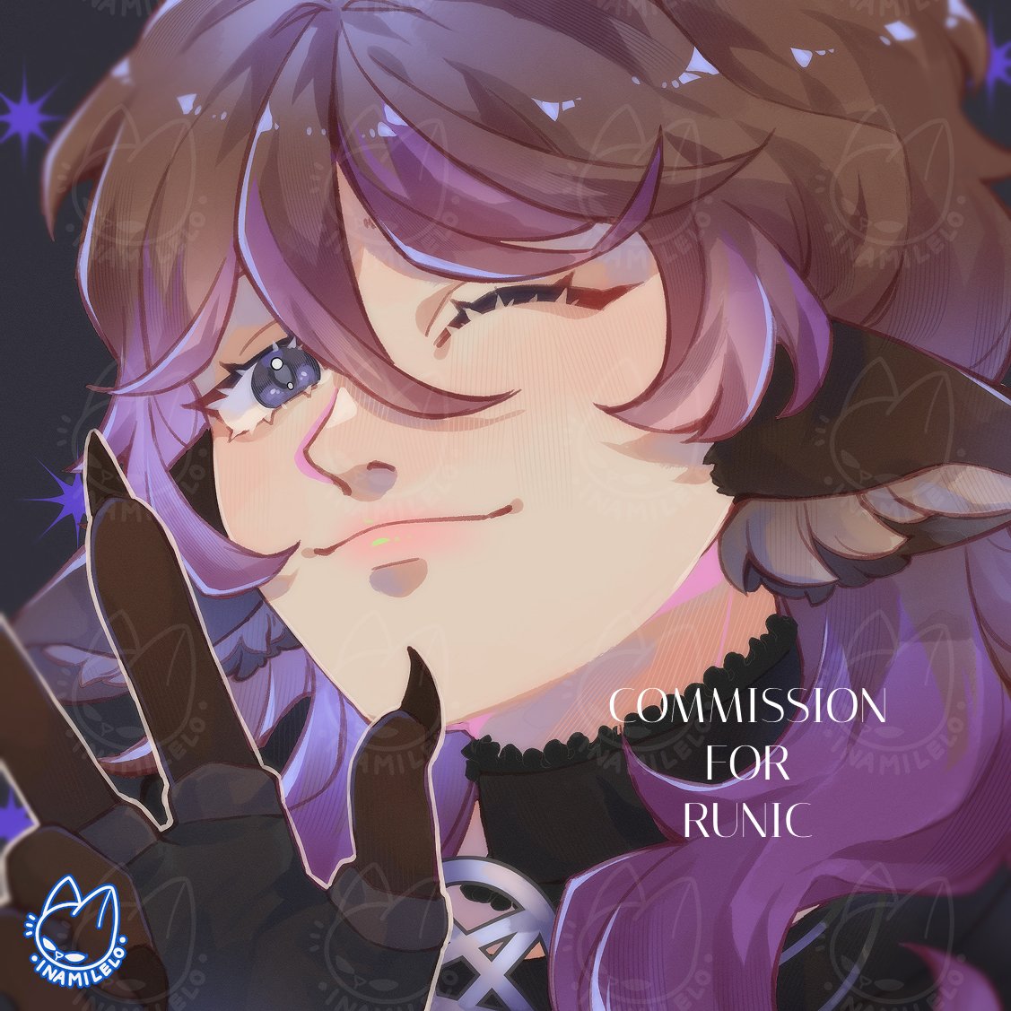 inamilelo's tweet image. Commission for Runic, thankyou for commissioning me!!  

[ SKEB HEADSHOT OPEN ON VGEN ] 
#VGenComm #VGenOpen #commissionsopen #ArtistOnTwitter #Milelocomms