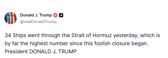 Commentary Donald J. Trump Posts From Truth Social tweet media