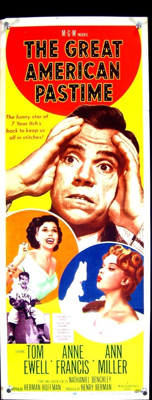 TCMComingUp's tweet image. #ComingUpOnTCM

THE GREAT AMERICAN PASTIME (1956) Tom Ewell, Anne Francis, Ann Miller
Dir.: Herman Hoffman 1:15 AM PT

In order to spend more time with his son, a man becomes a Little League coach and gets the attention of an attractive widow.

1h 29m | Comedy | TV-G

#TCMParty