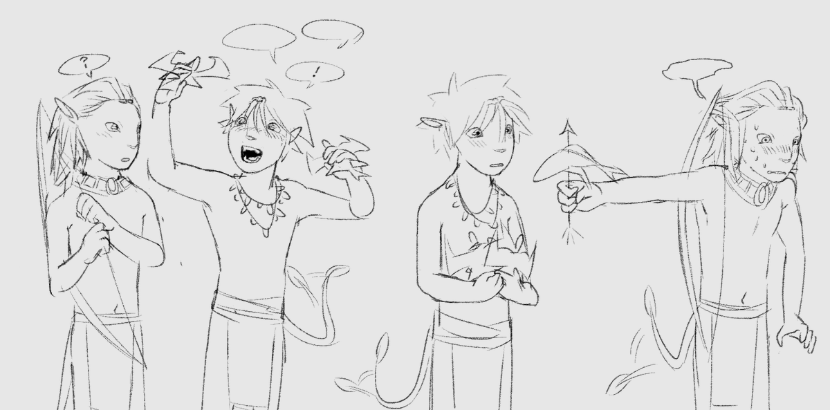 TasoFrog's tweet image. no RDA au, So'lek started hunting fish and Tamtey started making toys! #sotey