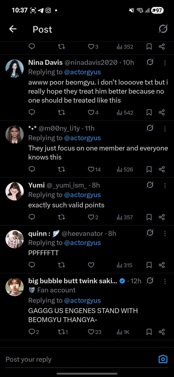 xreilvv's tweet photo. @bam1luv @Dani13030913 @913yjn @BIGHIT_MUSIC WELL ALOT OF THEM ARE ASS LICKINT ANTIS AND ENGAGING HATE POSTS &amp; BOYCOTTINF LOL https://t.co/0AK1Y4aePK