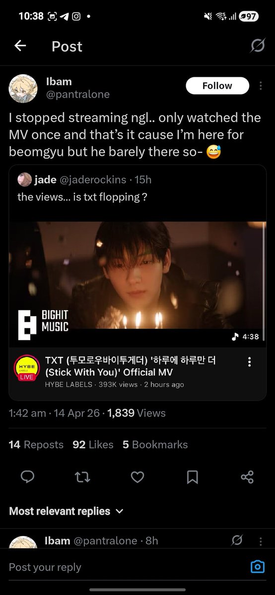 xreilvv's tweet photo. @bam1luv @Dani13030913 @913yjn @BIGHIT_MUSIC WELL ALOT OF THEM ARE ASS LICKINT ANTIS AND ENGAGING HATE POSTS &amp; BOYCOTTINF LOL https://t.co/0AK1Y4aePK
