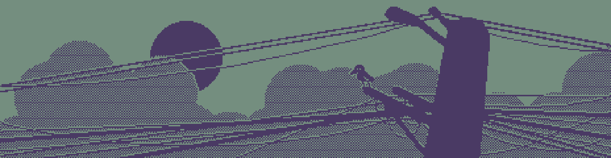 MacrowDev's tweet photo. drawing with a random 1bit palette🐦‍⬛brooding crow
#pixelart #pixel https://t.co/RoNwrZkecz