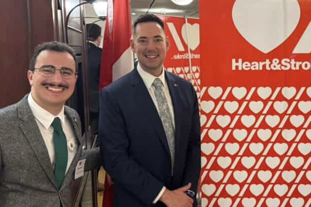 Gabe_Blanc's tweet photo. Thank you to the @aedfoundationon and @HeartandStroke for having me for your lobby day at Queen’s Park today! I’m glad to see multiple levels of government taking defibrillator access seriously as a public health issue. https://t.co/HzJIxlyoQH