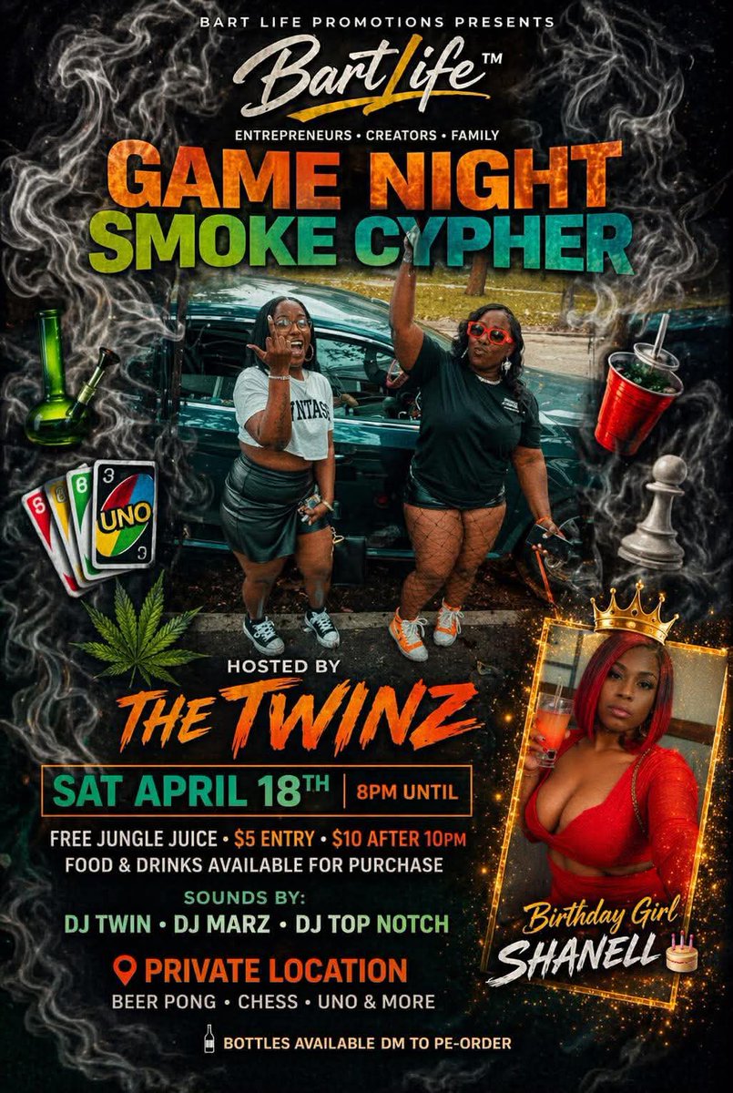 Topnotchtrell22's tweet photo. 🍗 BART LIFE GAME NIGHT MENU 🍗

Smoke Cypher Special Plate

🔥 $20 MEAL DEAL 🔥
Come eat good while you vibe!

INCLUDES:
•Fried Chicken (crispy &amp; seasoned)
•Dirty Rice (ground beef, beef sausage, onions, peppers, garlic)
•Corn on the Cob 🌽
•Dinner Roll 🥖
• water https://t.co/zNdFJpxdeA