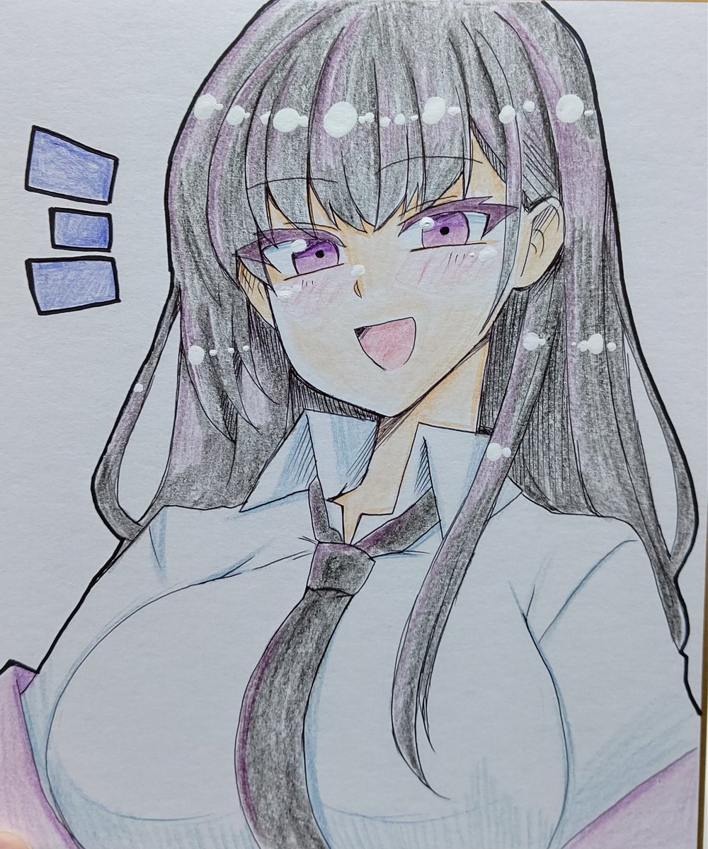 久々に色紙にお絵かきしたやつ、自PCや他PC 