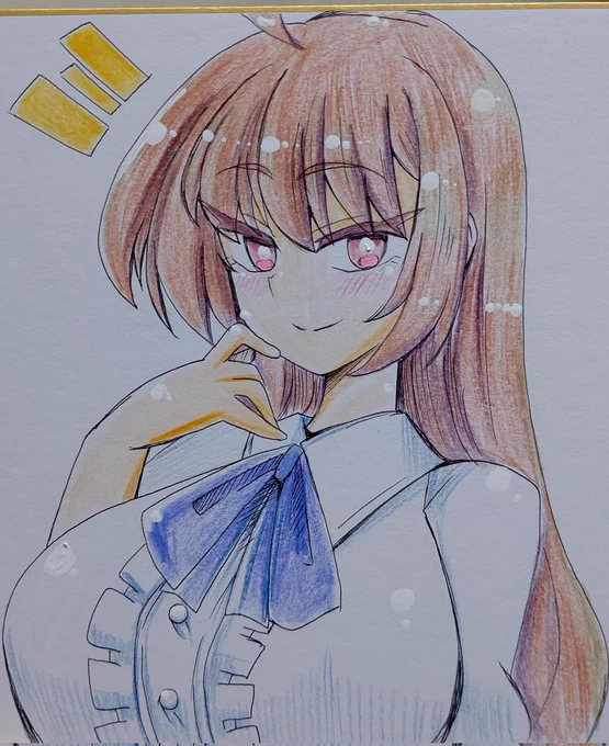 久々に色紙にお絵かきしたやつ、自PCや他PC